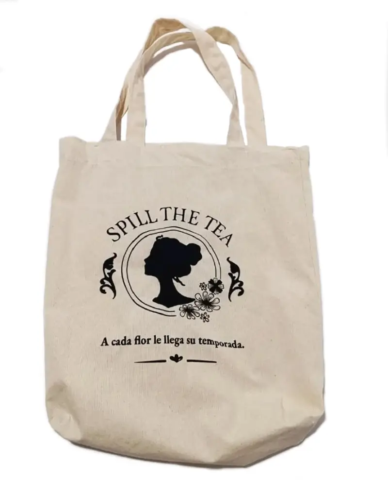 Bolsa de tela estampada en serigrafía